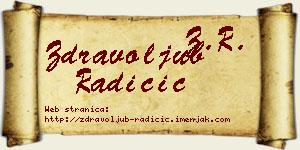 Zdravoljub Radičić vizit kartica